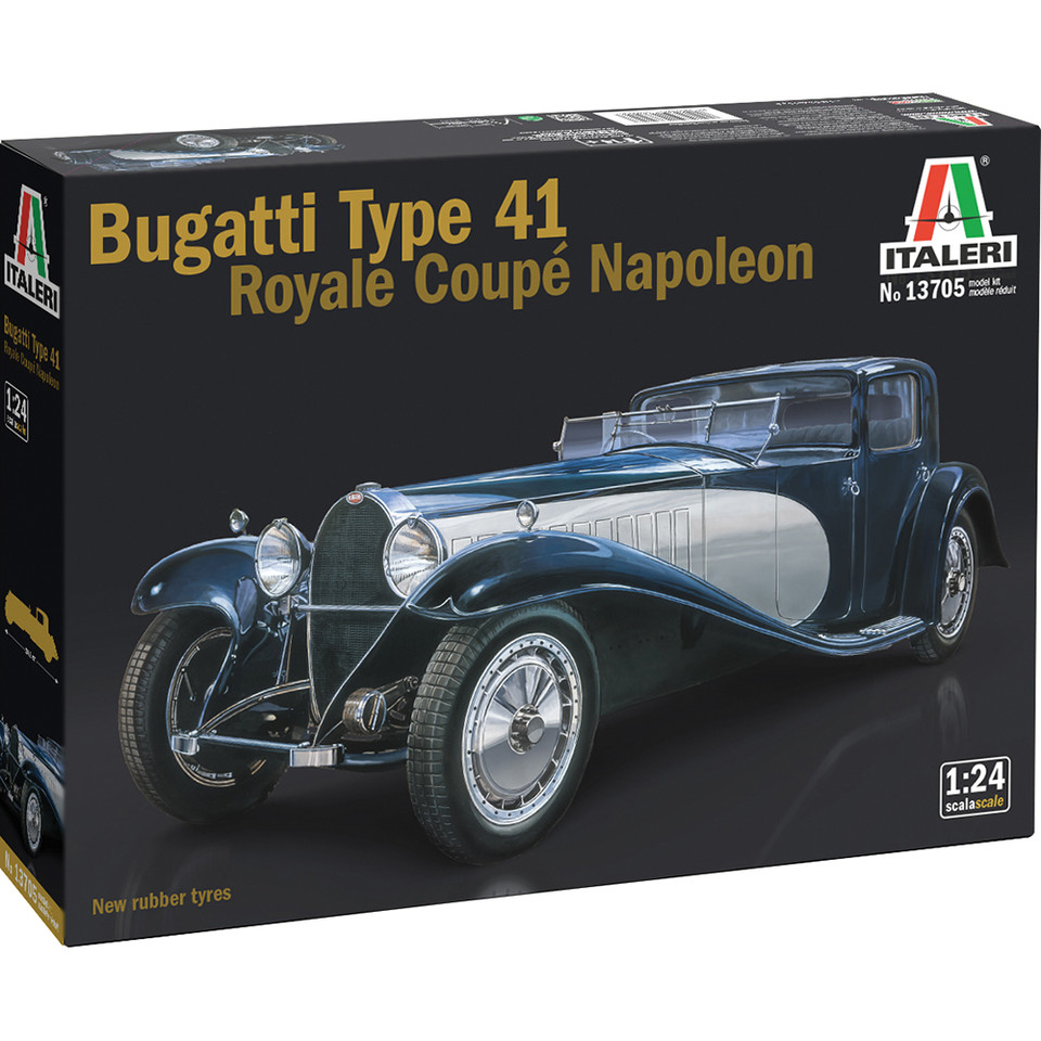 Bugatti Type 41 Royale Coupé Napoleon 1/24 Kit Italeri (13705) 1:24 scale Plastic by Italeri Main Image