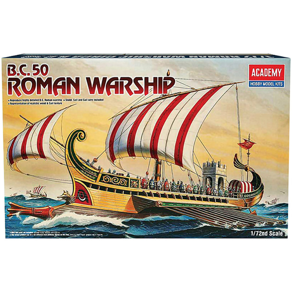 Roman Warship 50 B.C. 1/72 Kit 1:72 Scale  by Academy Main Image