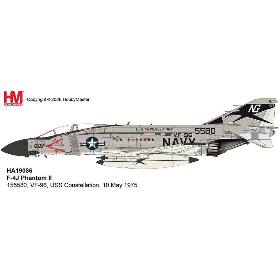 F-4J Phantom II 1/72 Die Cast Model   by Hobby Master Main Image
