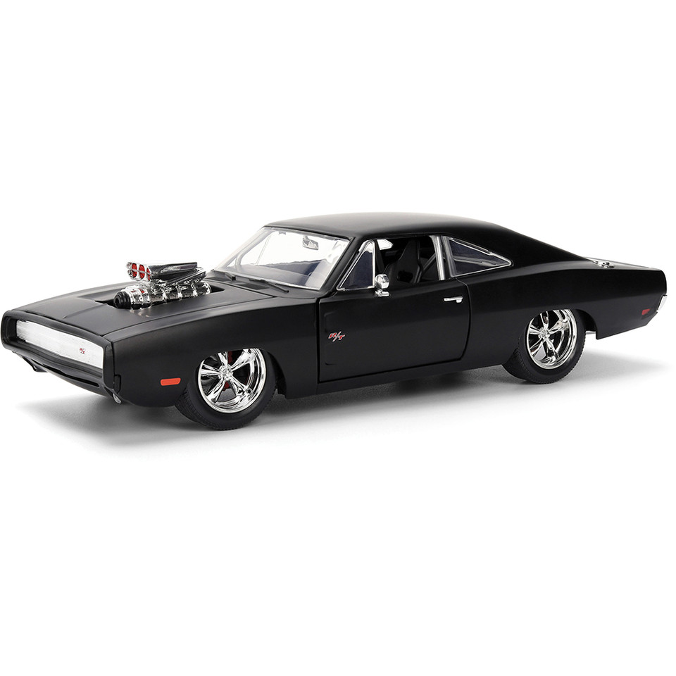 DOM's Dodge Charger R/T - Primer Black (Movie 4) Fast & Furious 1:24 Scale Diecast Metal by Jada Toys Main Image