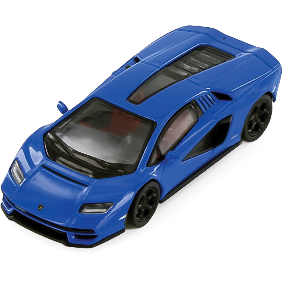 Lamborghini Countach - Blue 1:64 Scale Diecast Metal by Poster Cars Main Image