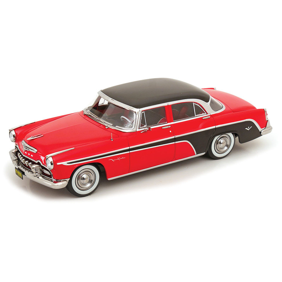 1955 DeSoto Fireflite Sedan - Red & Black 1:18 Scale Diecast Model Car by KK Scale Main Image