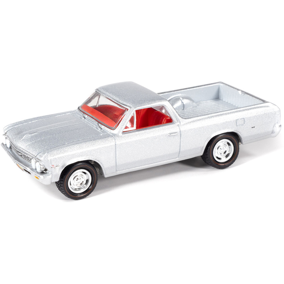 1966 Chevy El Camino Mecum Auctions - Chateau Slate Poly 1:64 Scale Diecast Model Car by Johnny Lightning Main Image