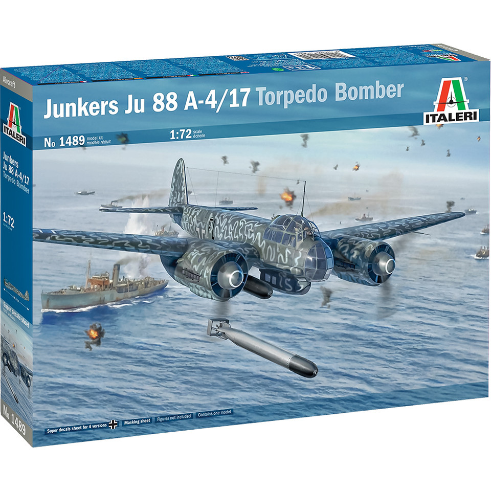 Junkers Ju 88 A-17 1/72 Kit 1:72 Scale  by Italeri Main Image