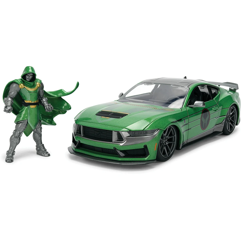 2024 Ford Mustang Dark Horse w/DR. DOOM Figure 1:24 Scale Diecast Metal by Jada Toys Main Image