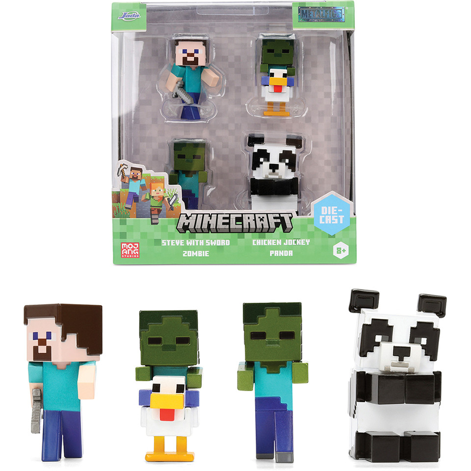 Minecraft Diecast Figure 4-Pack - Wave 7  Diecast Metal by Jada Toys Main Image