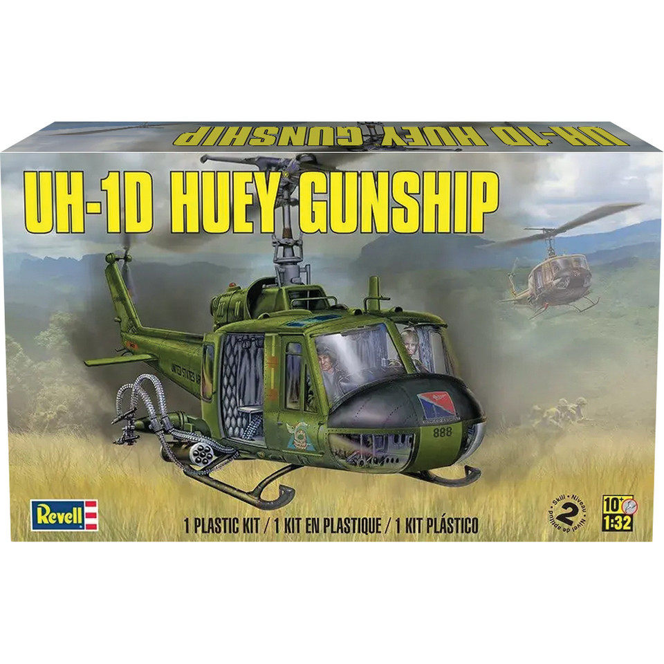 UH-1D HUEY GUNSHIP 1/32 KIT   by Revell Main Image