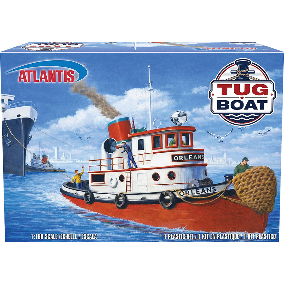 Harbor Tug Boat 1/160 Kit   by Atlantis Toy & Hobby Inc. Main Image