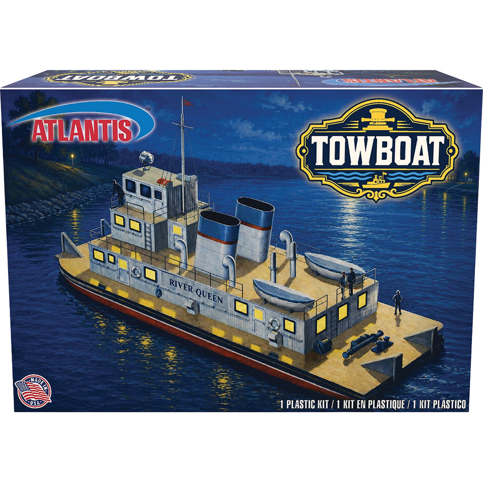 River Queen Tow Boat 1/220 Kit   by Atlantis Toy & Hobby Inc. Main Image