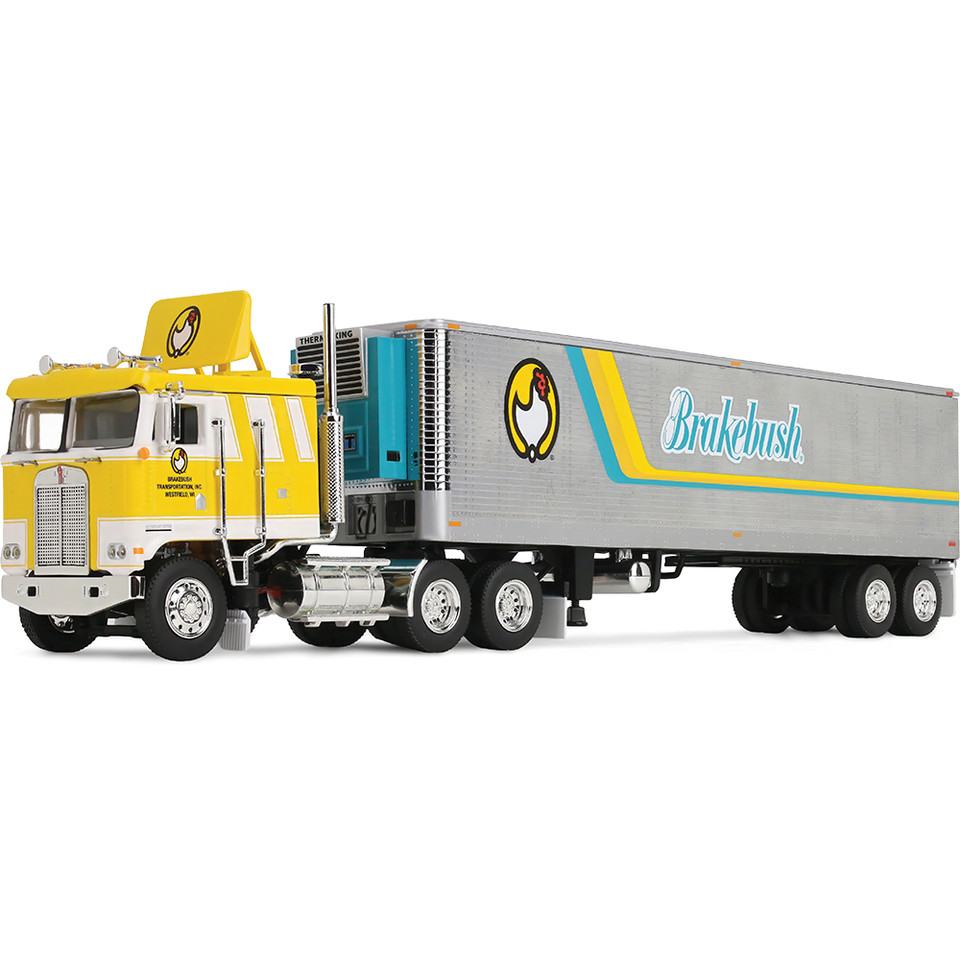 Kenworth® K100 COE Flat Top & 40' Vintage Trailer with Reefer - Legacy™ Series #6 - Brakebush 1:64 Scale Diecast Metal by Diecast Promotions Main Image