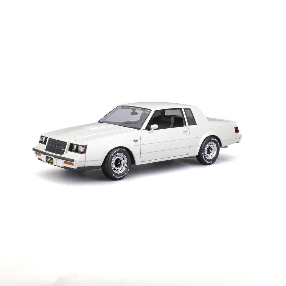 1987 Buick Grand National - White 1:18 Scale Diecast Model Car by Maisto Main Image