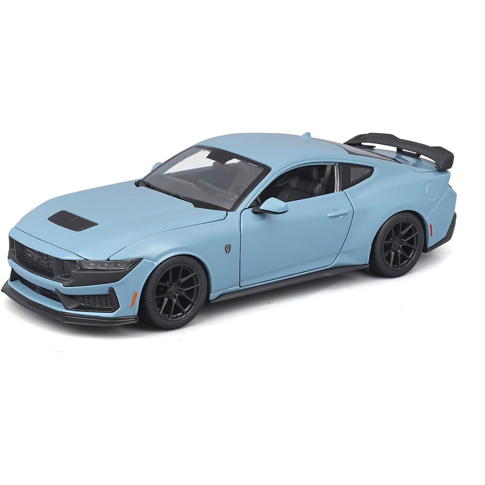 Assembly Line 2012 Ford Mustang Darkhorse - Blue Grey 1:24 Scale Diecast Model Car by Maisto Main Image