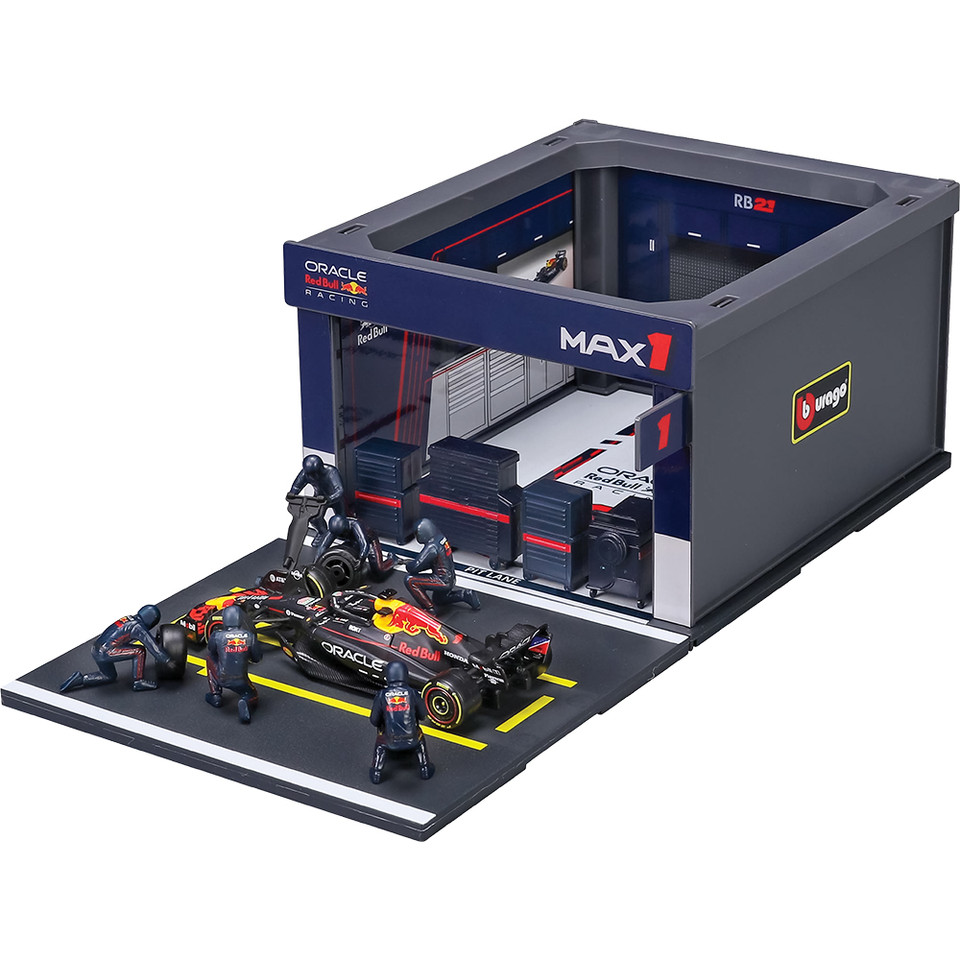 2025 F1 Red Bull RB21 Pit Pass - Verstappen #1 1:43 Scale Diecast Model Car by Bburago Main Image