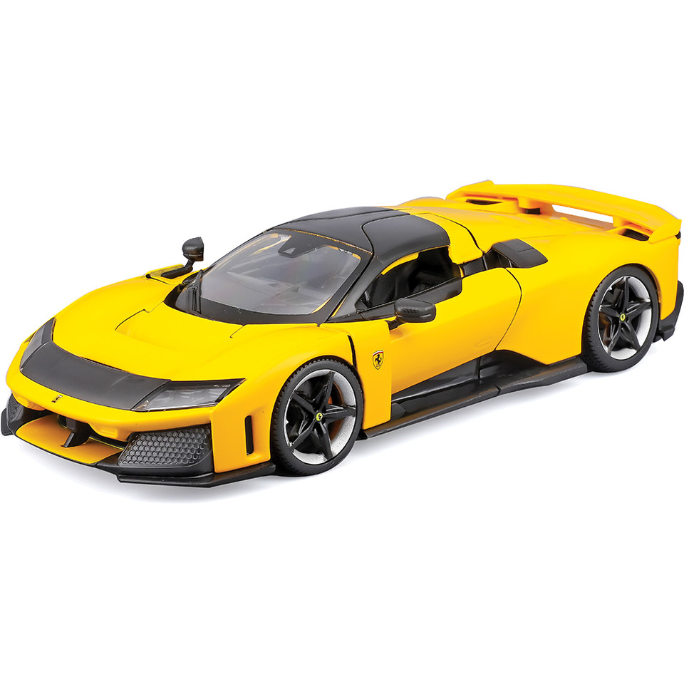 Ferrari R&P F80 - Yellow 1:24 Scale Diecast Model Car by Bburago Main Image