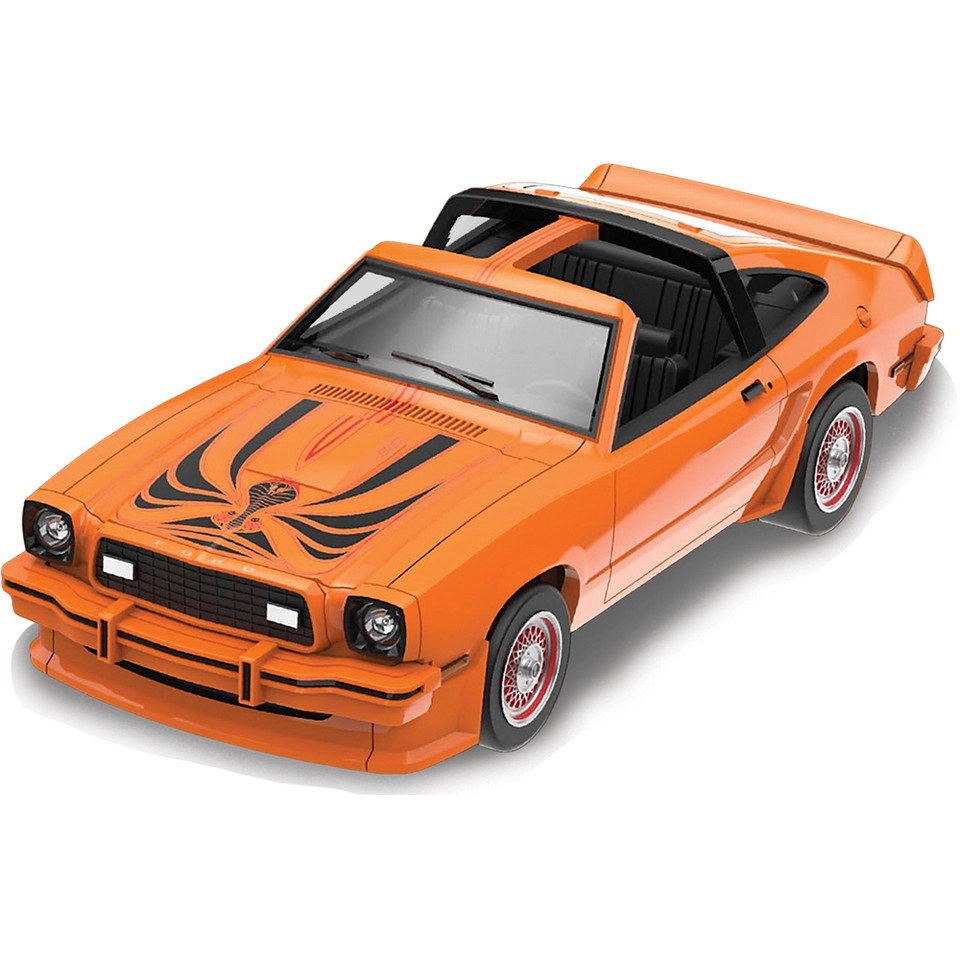 1978 Ford Mustang King Cobra II - Tangerine & Black 1:64 Scale Diecast Model Car by Greenlight Main Image