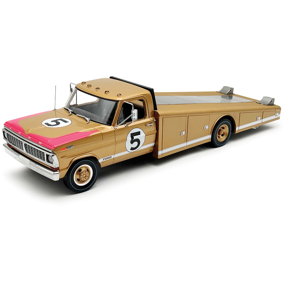 1970 Ford F-350 Le Mans 3rd Place #5 Ramp Truck 1:18 Scale Diecast Model Truck by Acme Main Image