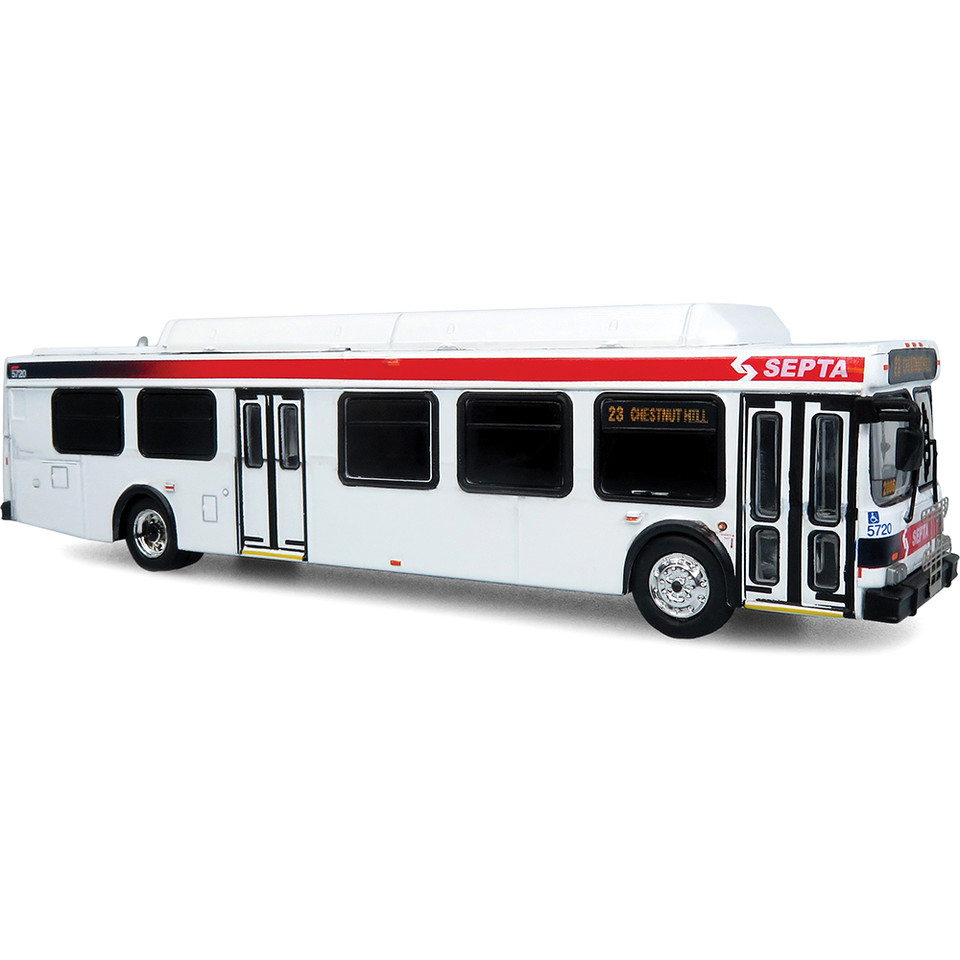 New Flyer D40LF Transit Bus: SEPTA Philadelphia 1:87 Scale Diecast Model Bus by Iconic Replicas Main Image