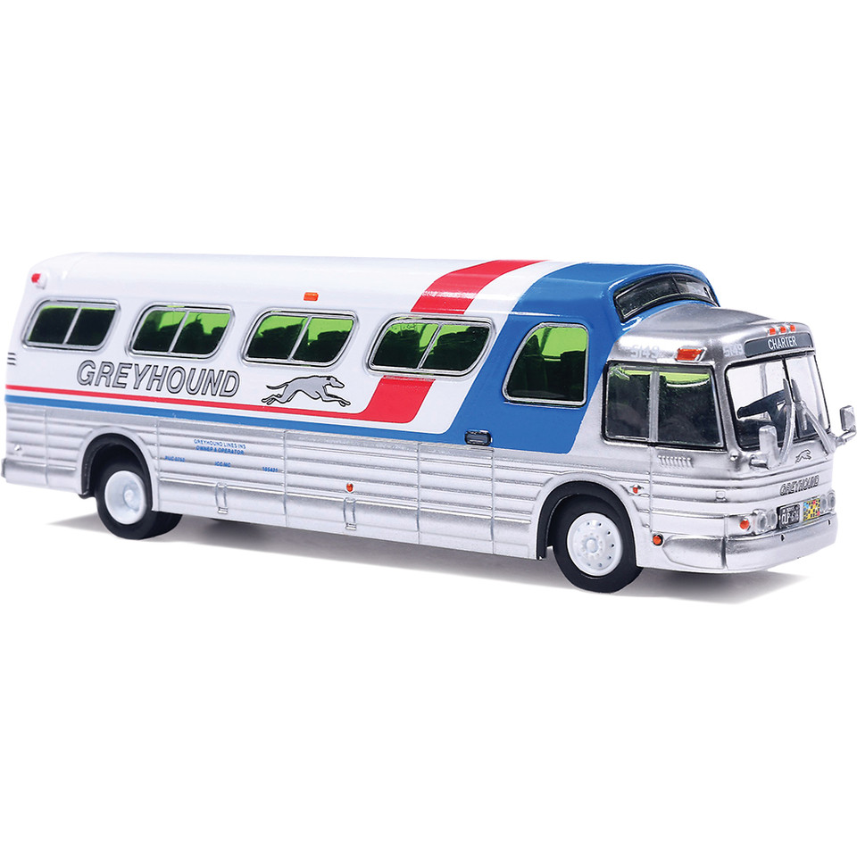 1966 GM PD-4107 Buffalo Coach: Greyhound 1:87 Scale Diecast Model Truck by Iconic Replicas Main Image