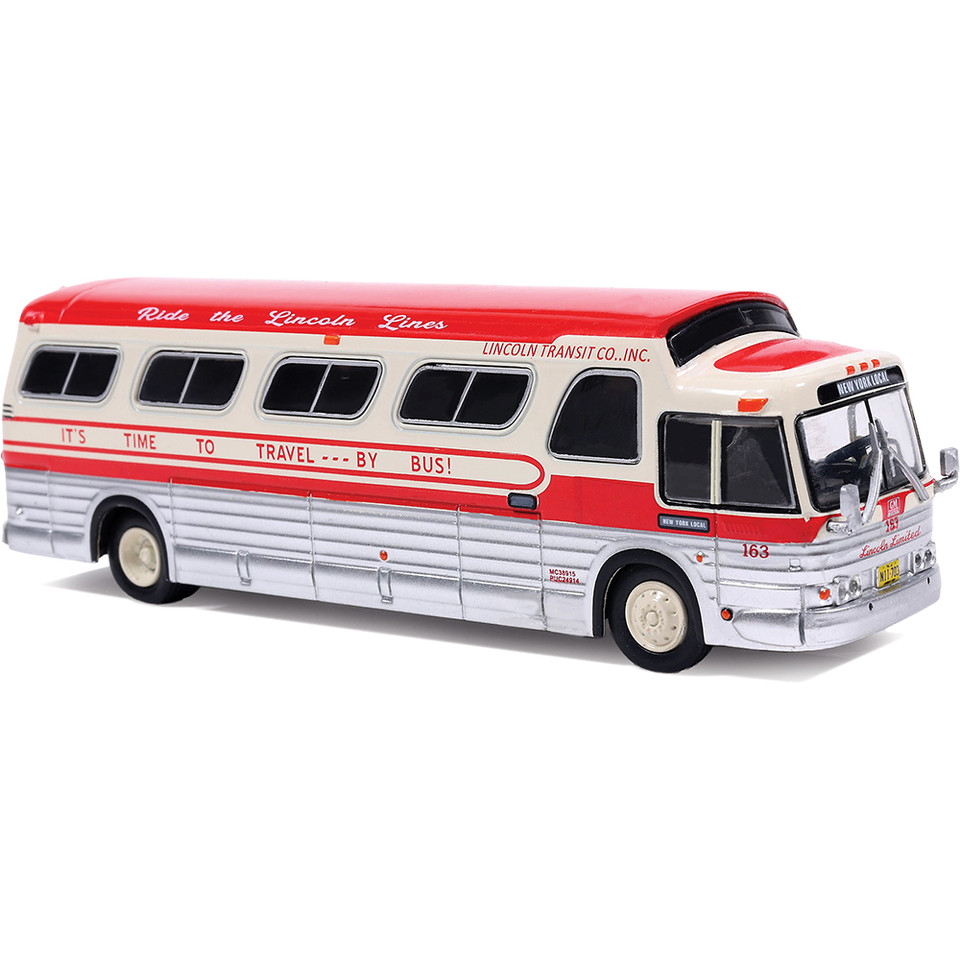 1966 GM PD-4107 Buffalo Coach: Lincoln Lines 1:87 Scale Diecast Model Truck by Iconic Replicas Main Image