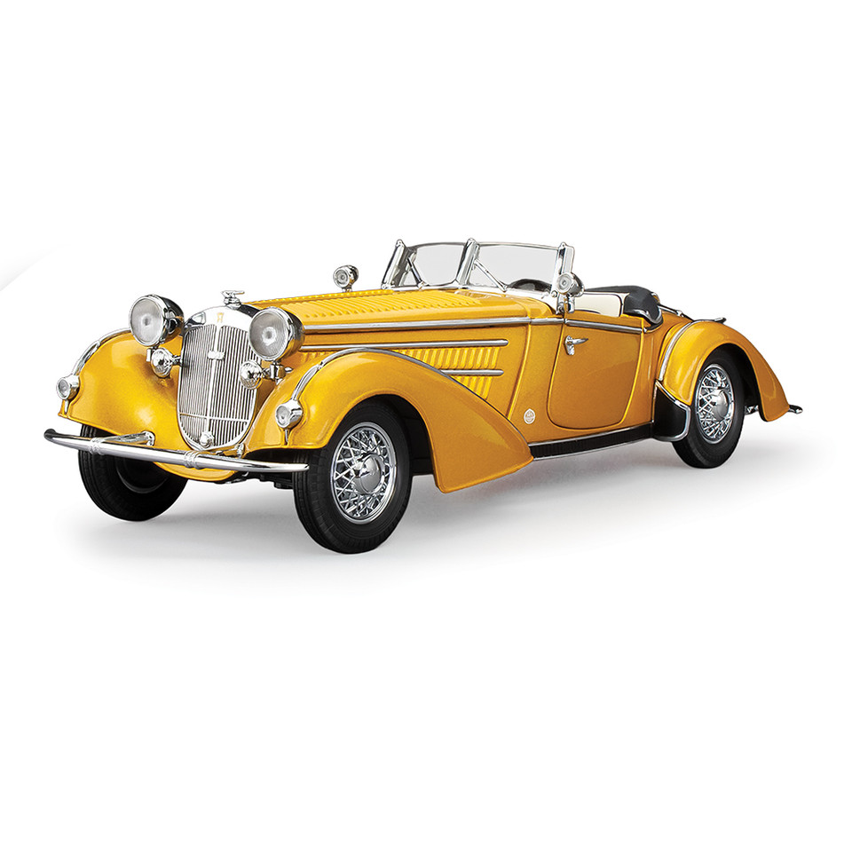 1939 Horch 855 Roadster - Gold 1:18 Scale Diecast Metal by Sunstar Main Image