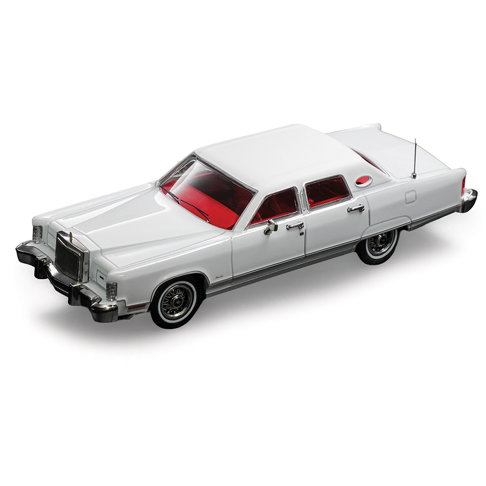 1979 Lincoln Continental Town Car-White 1:64 Scale Diecast Metal by Sunstar Main Image
