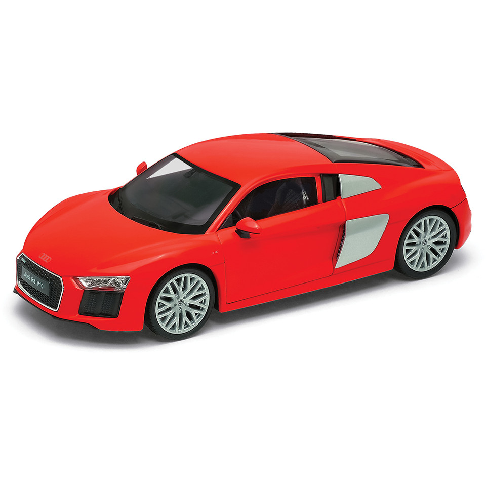 2016 Audi R8 V10 - Red 1:24 Scale Diecast Metal by Welly Main Image