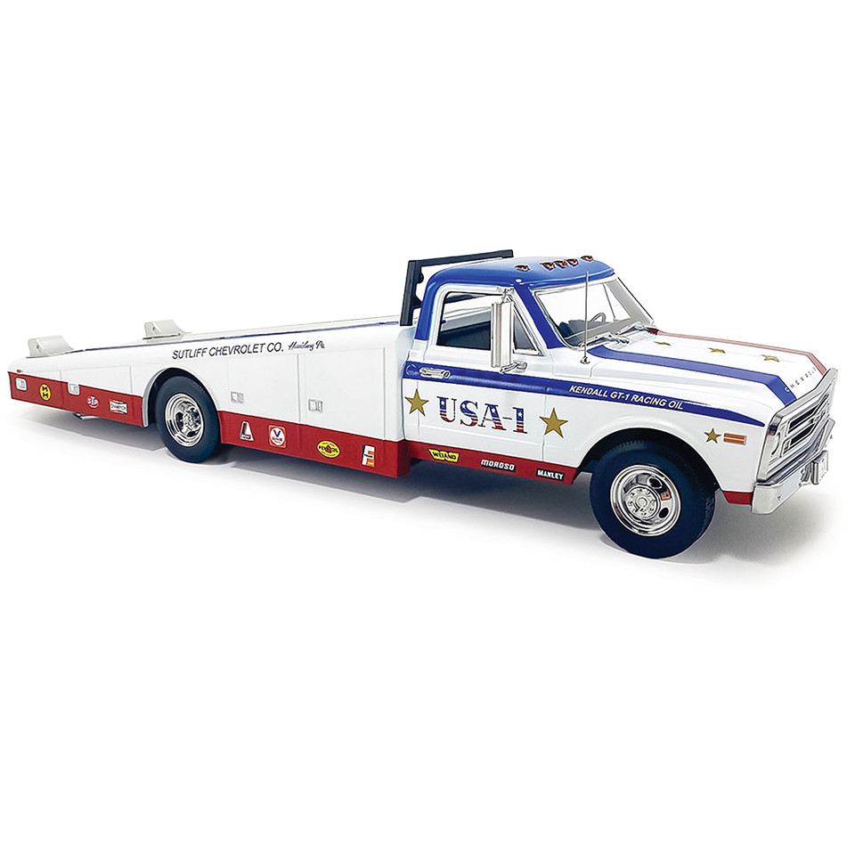 1967 Chevrolet C-30 Ramp Truck - USA-1 1:18 Scale Diecast Model Truck by Acme Main Image
