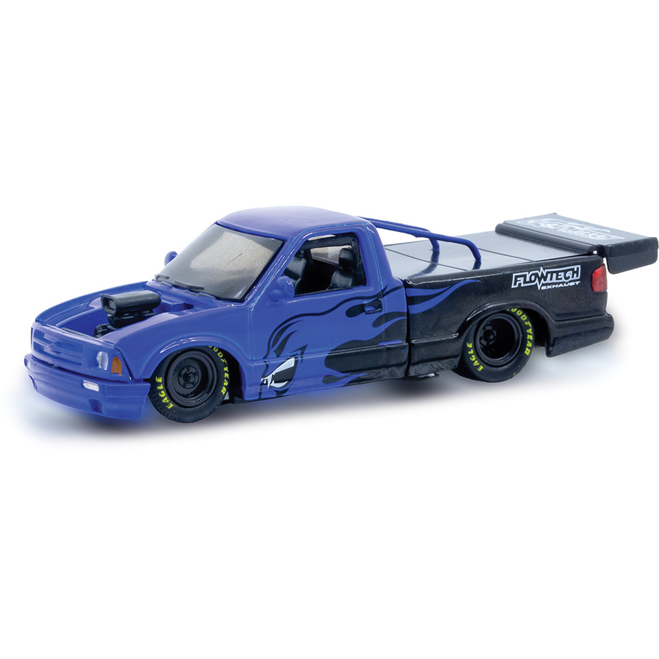 1995 Chevrolet S10 Race Truck - Blue 1:64 Scale Diecast Metal by M2 Machines Main Image