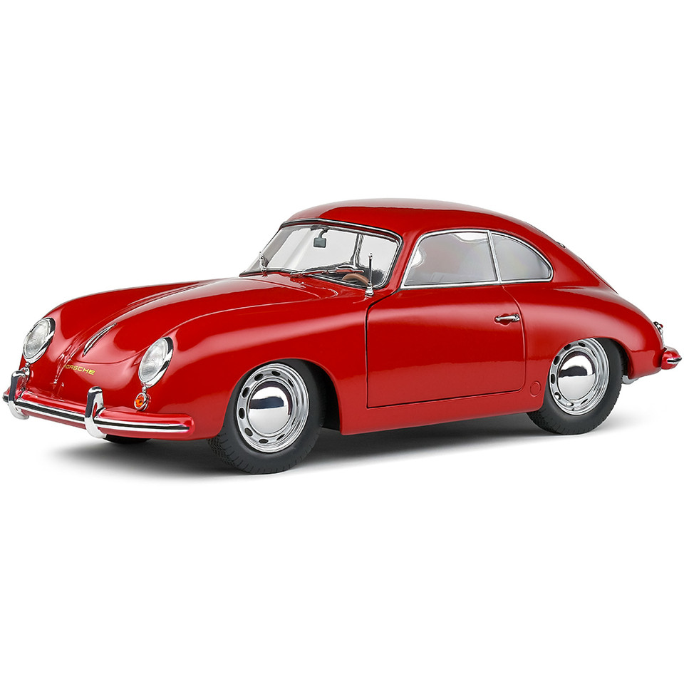 1953 Porsche 356 Pre-A - Red 1:18 Scale Diecast Model Car by Solido Main Image