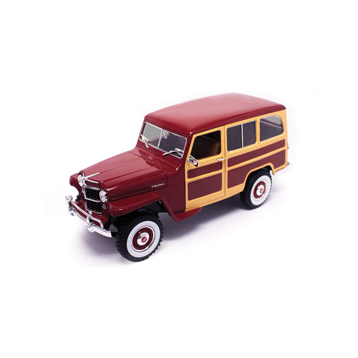 1955 Willys Jeep 4x4 Wagon - red woody Main Image