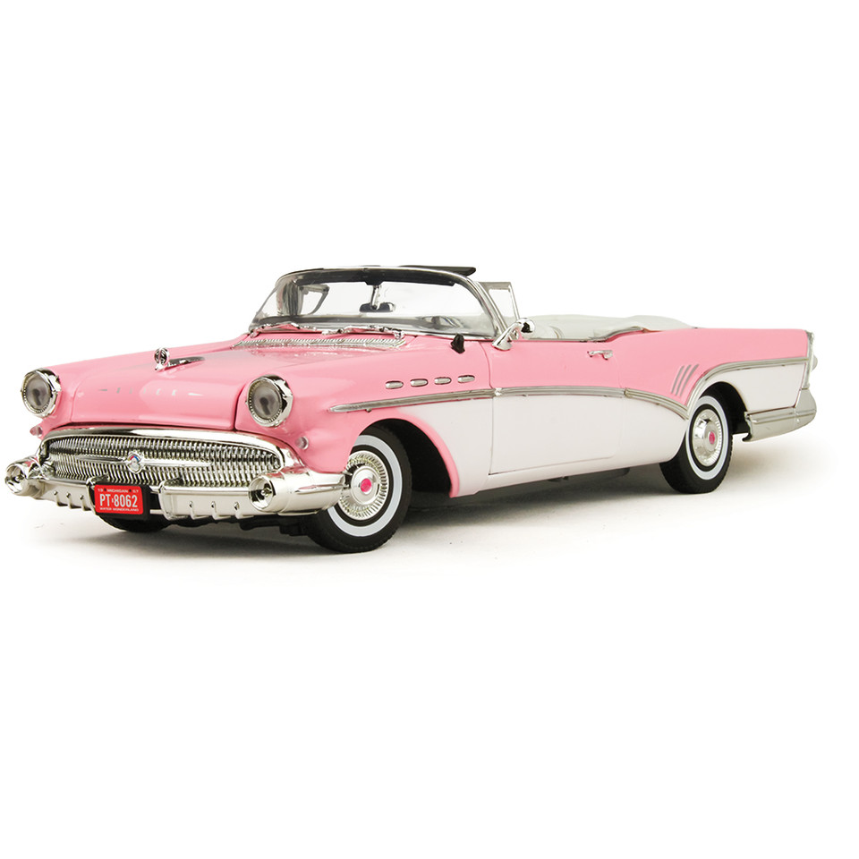 1957 Buick Roadmaster Convertible - Pink 1:18 Scale Diecast Model by Motormax Main Image