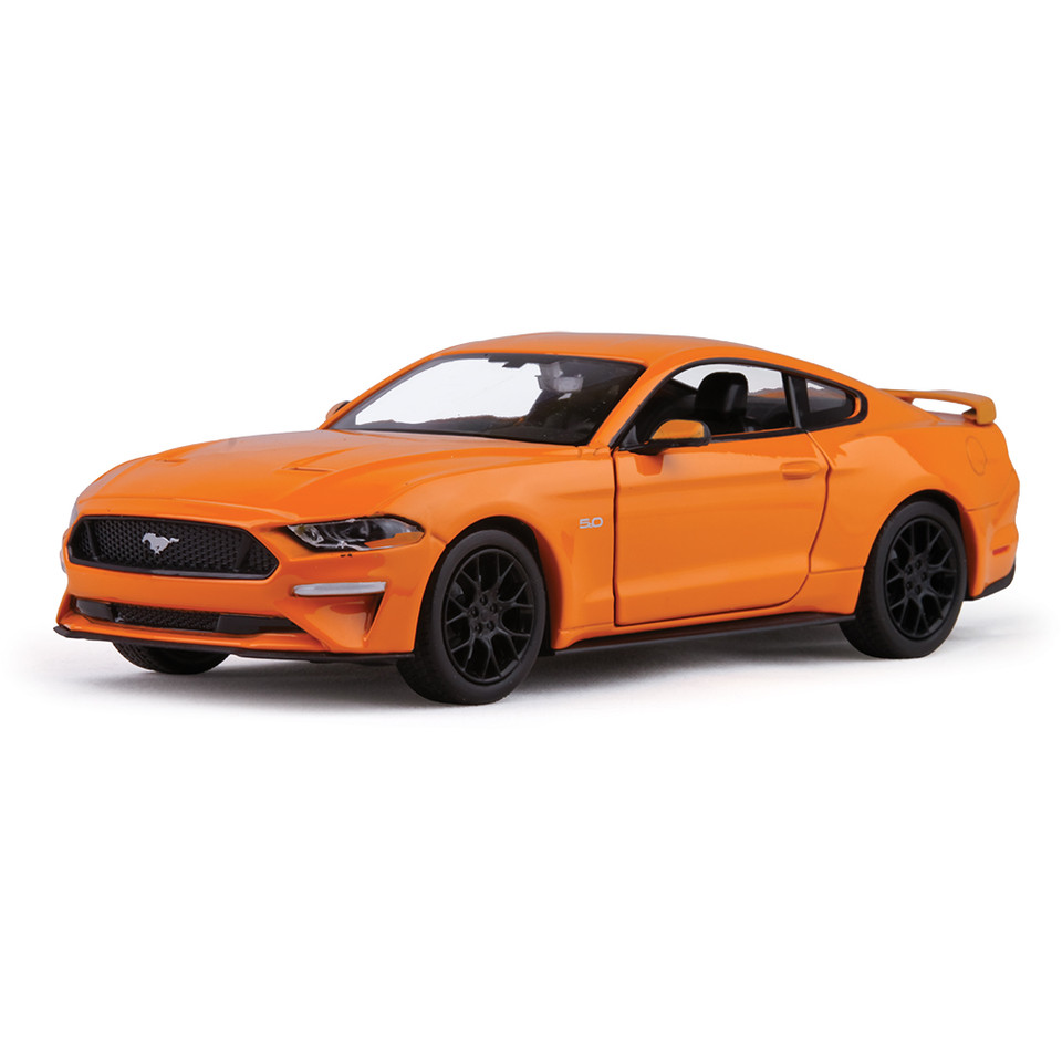 2018 Ford Mustang GT - Orange 1:24 Scale Diecast Model by Motormax Main Image