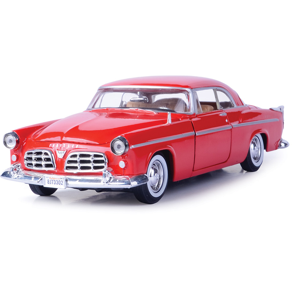 1955 Chrysler C300 - Red 1:24 Scale Diecast Model Car by Motormax Main Image