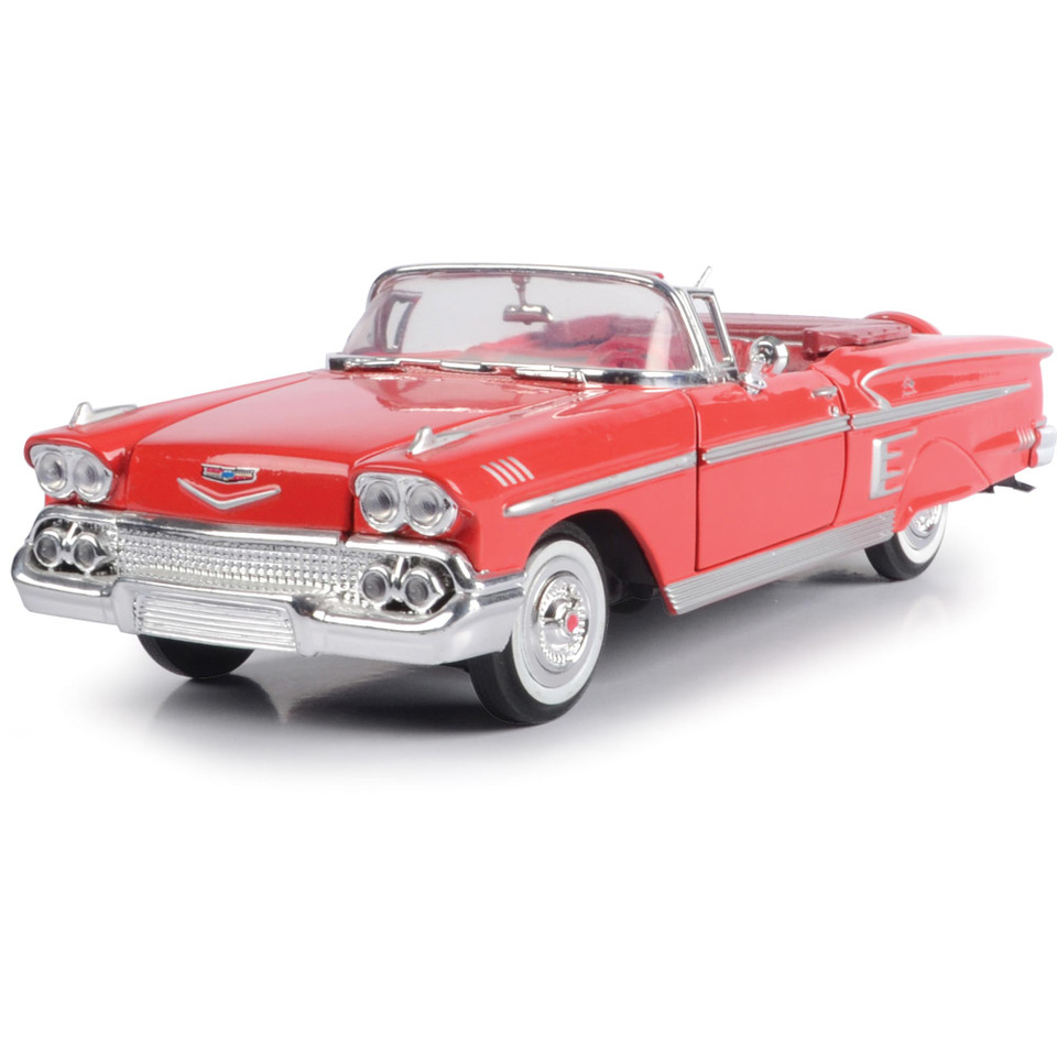 1958 Chevy Impala Convertible 1:24 Scale Diecast Model by Motormax Main Image