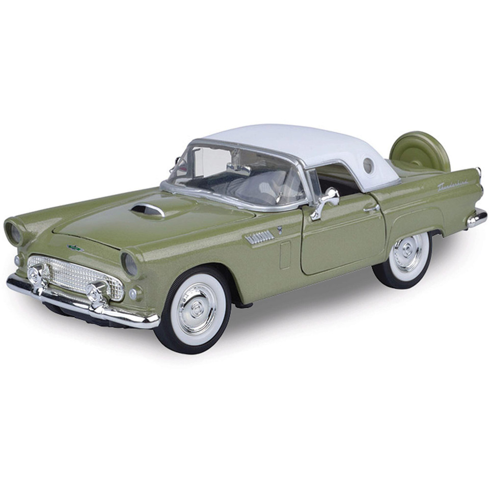 1956 Ford T-Bird (Hardtop)-Light Emerald Green  w/ White Top Main Image