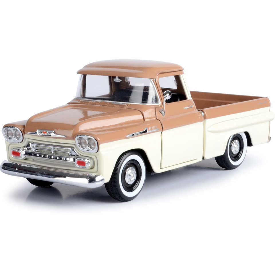 1958 Chevy Apache Fleetside Pickup - Two-Tone Brown Main Image