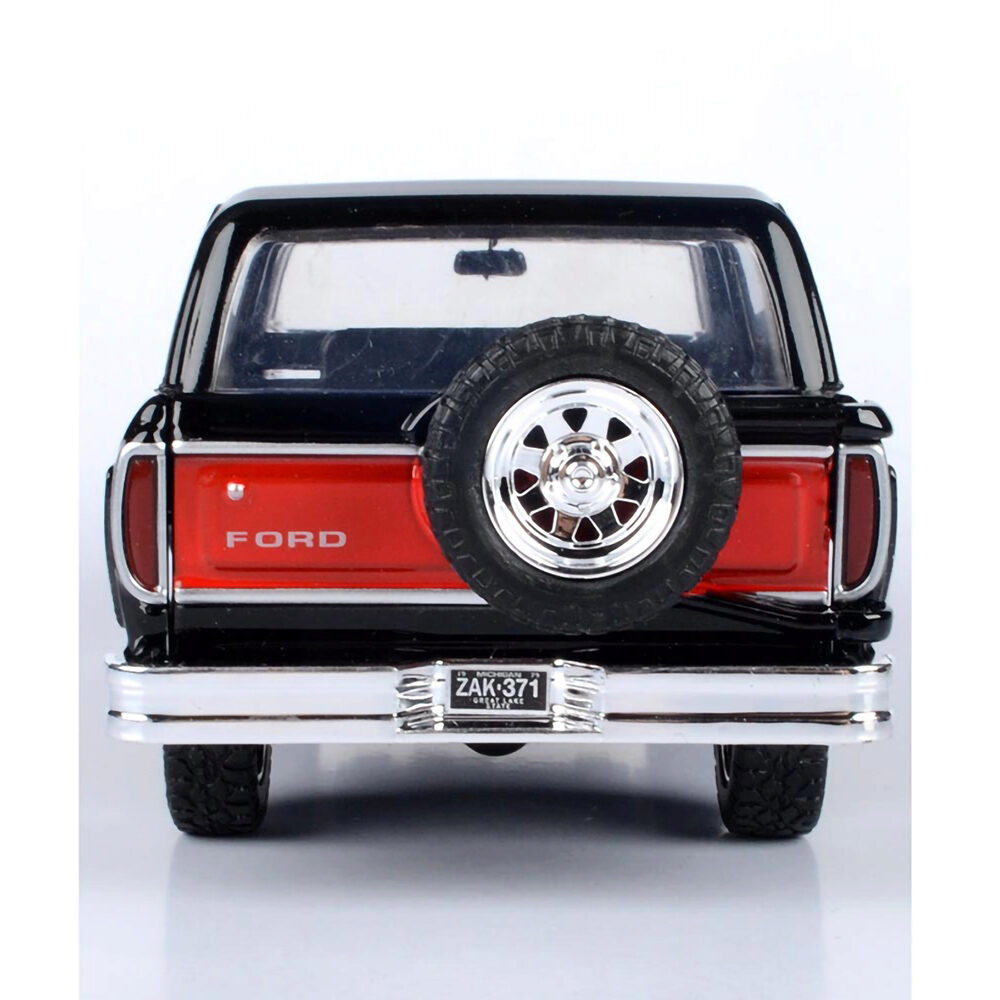 1978 Ford Bronco Hard Top Black & Red w/spare tire | Motormax