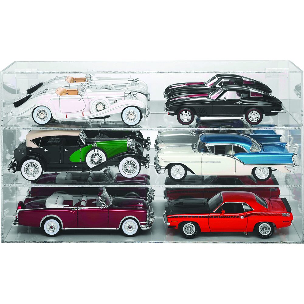 1:18 Scale Six Car Acrylic Display Case 1:18 Scale Acrylic Showcase by Collector's Showcase