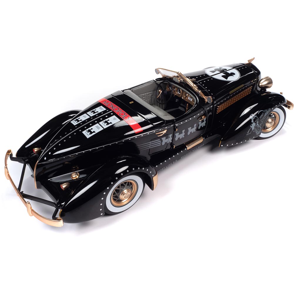 1935 Auburn 851 Speedster Monopoly Black w/Matte Gold | Auto