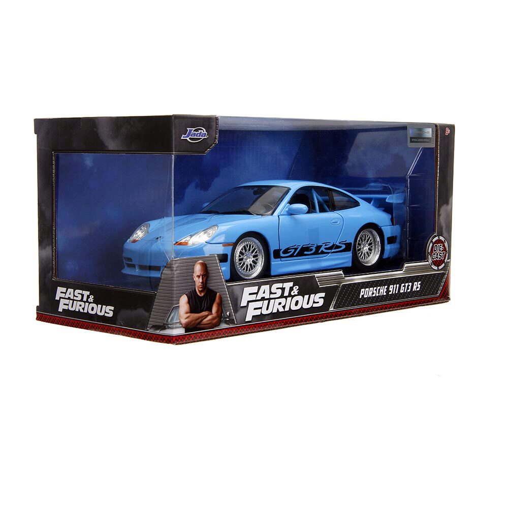 Porsche 996 GT3 RS Fast & Furious - Bleue - Jada Toys 1/24 - Neuf