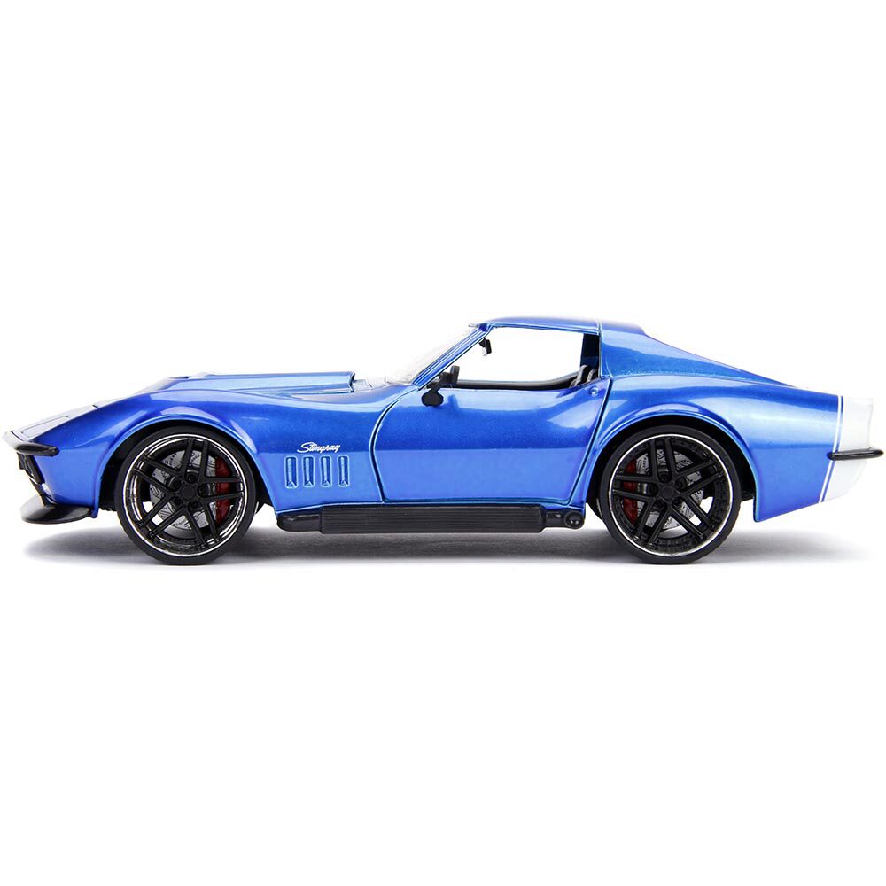 Dinky Toys221 Corvette Stingray 1969年EOL 1969 CHEVROLET CORVETTE STINGRAY ZL-1 BLUE 1/24 DIECAST