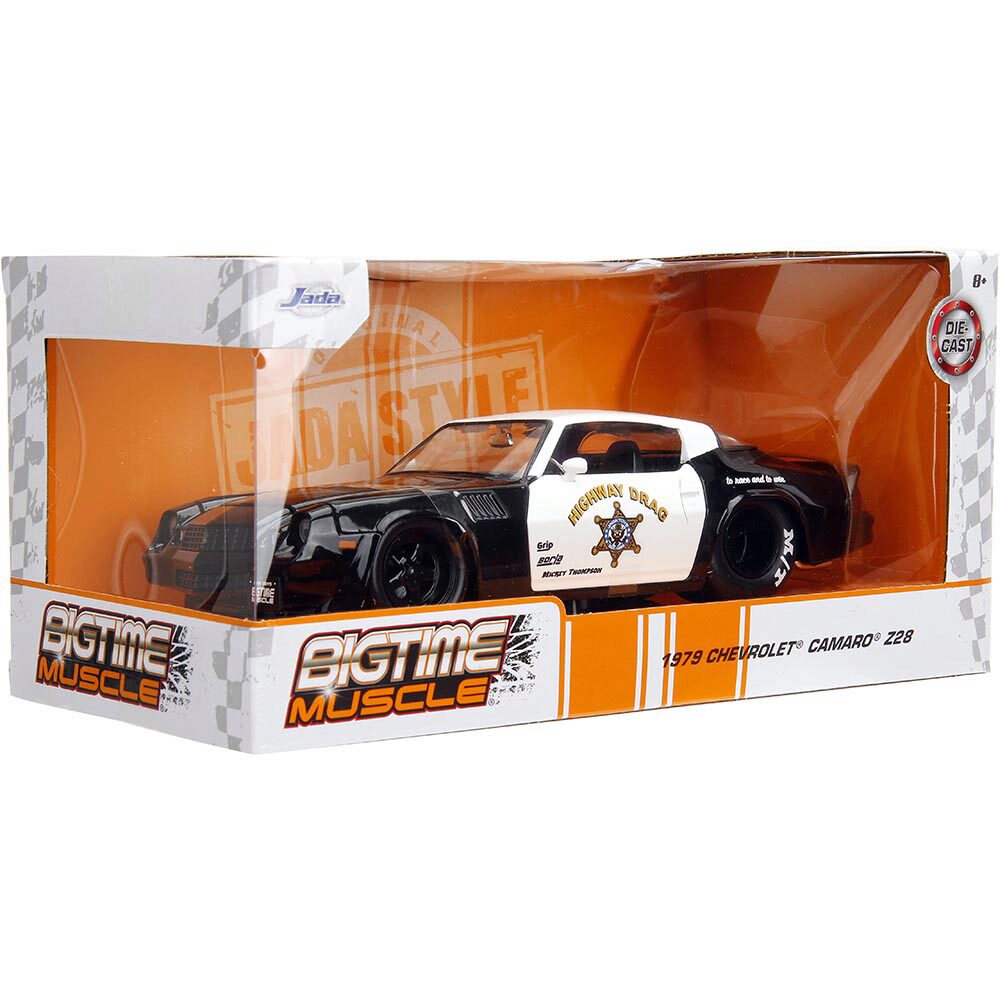 ミニカー 1:24 BTM 1979 Chevrolet Camaro Z28 Poli 1979 Chevrolet Camaro Z28 Police Black and White 