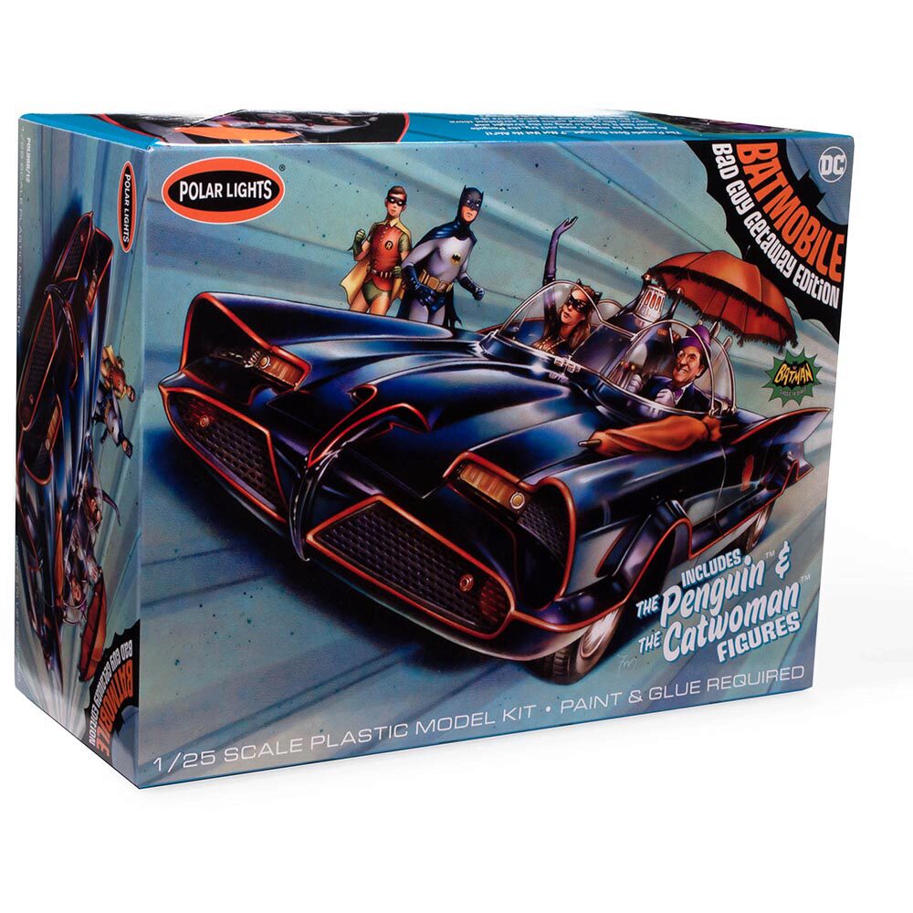 1966 Batmobile w/Catwoman & Penguin Figures 1/25 Kit | Polar