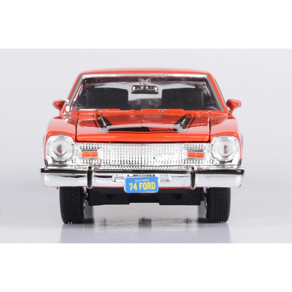 1974 Ford Maverick Grabber Orange & Black Diecast Model Car | Motormax