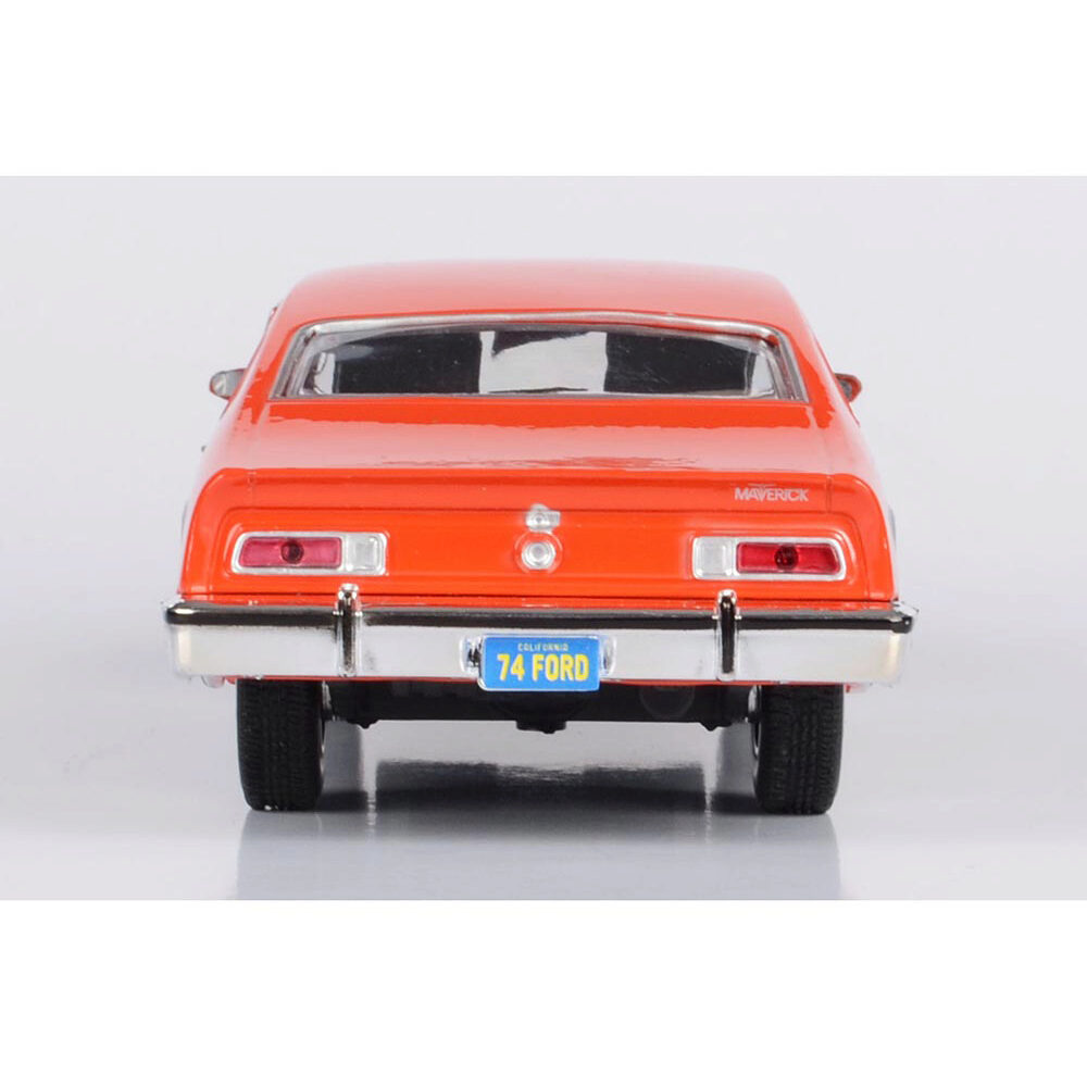 1974 Ford Maverick Grabber Orange & Black Diecast Model Car | Motormax