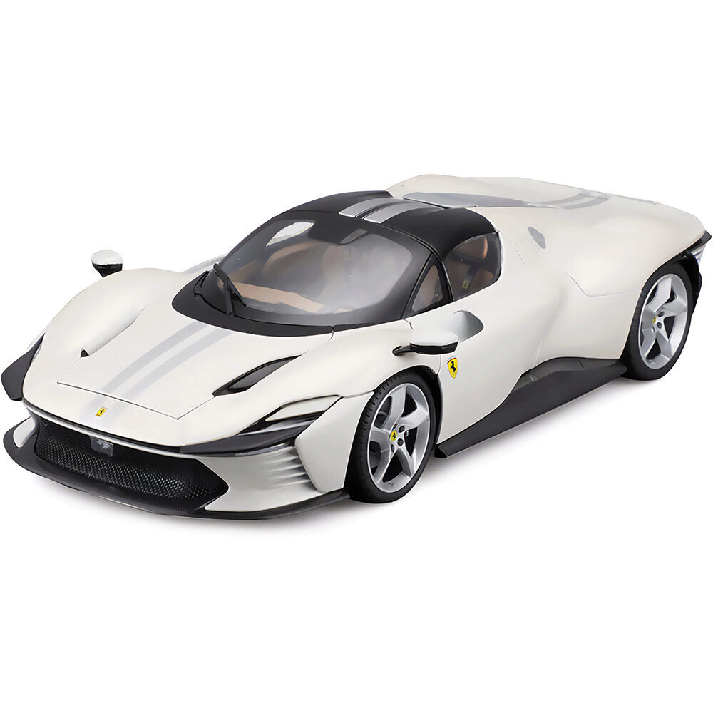 Ferrari Daytona SP3 Signature Series White w/Stripe 1:18 Scale