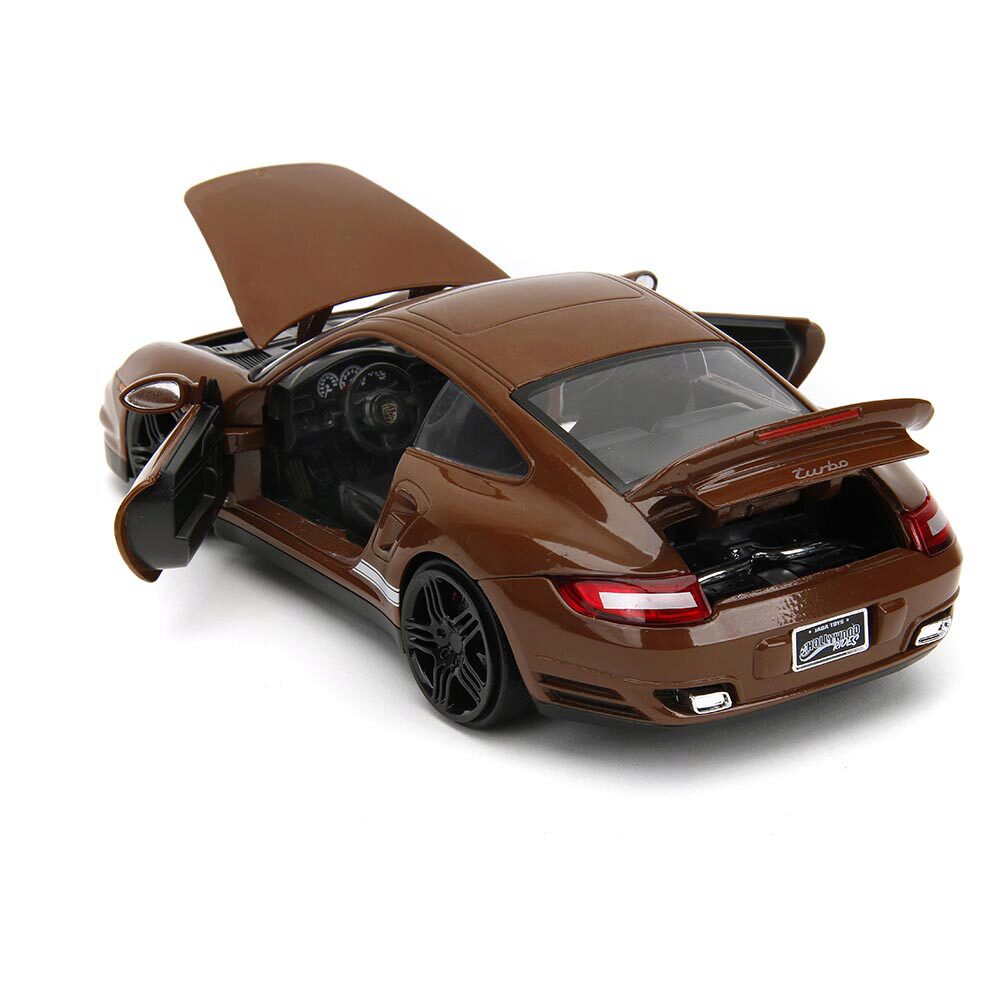 2007 Porsche 911 Turbo w/Brown M&M's Figure | Jada Toys