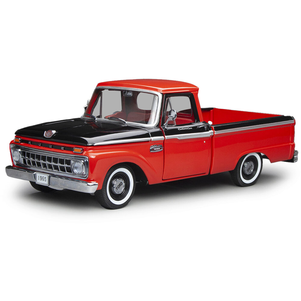 1965 Ford F-100 Custom Cab Pickup Red & Black | Sunstar