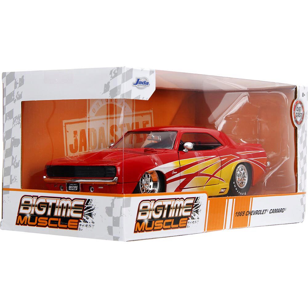 Jada 1/24 シェビー カマロ 1969 Chevy Camaro アメ車 1969 Chevy Camaro Red Diecast Model Car | Jada Toys