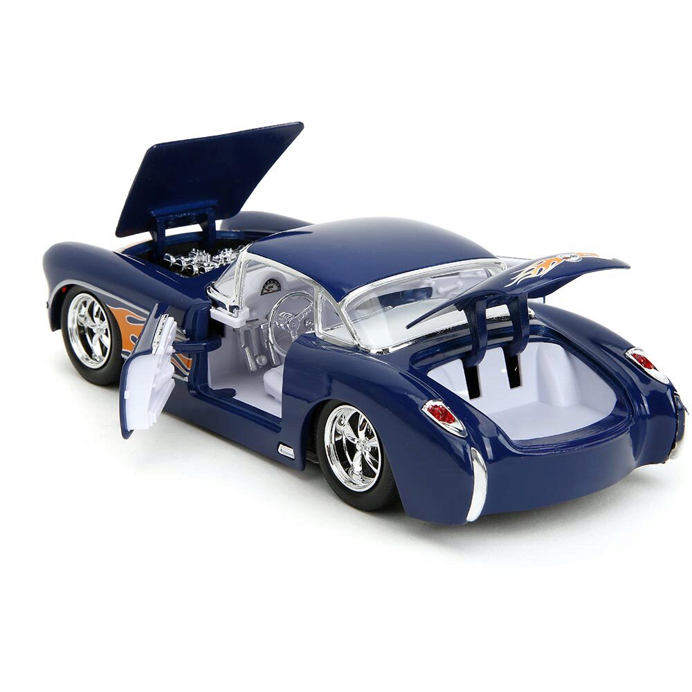 ミニカー JADATOYS 1:24 BTM 1957 Chevrolet Corvett 1957 Chevy Corvette Diecast Model Car | Jada Toys
